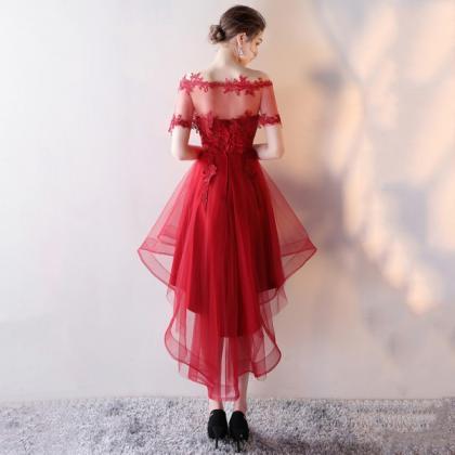 Hd80518 Red Homecoming Dress,tulle Graduation..