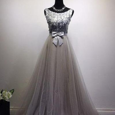 Pd90315 Gray Prom Dress,tulle Evening..