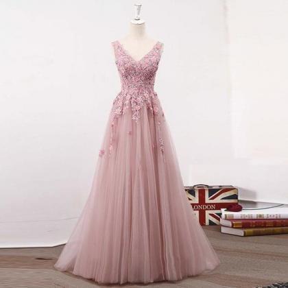 Pd90429 Pink Prom Dress,tulle Evening..