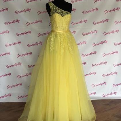 Pd90905 Yellow Prom Dress,a-line Evening..