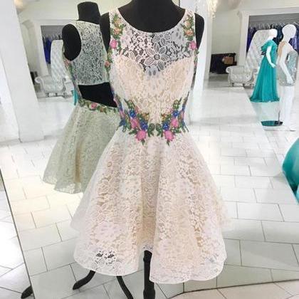 H910223 Cute Homecoming Dress,Lace ..