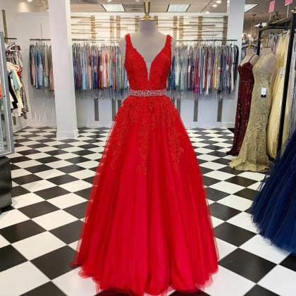 Pd91221 Red Prom Dress,tulle Wedding..