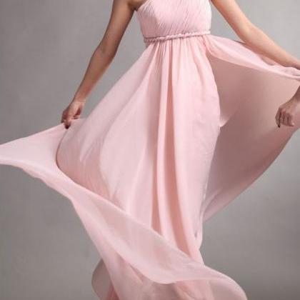 Elegant Bridesmaid Dress Chiffon Br..