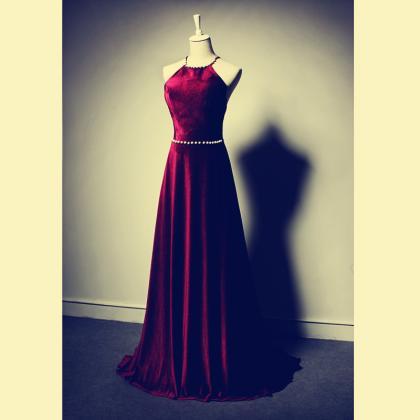 Pd312 Elegant Prom Dress,halter Prom Dress,a-line..
