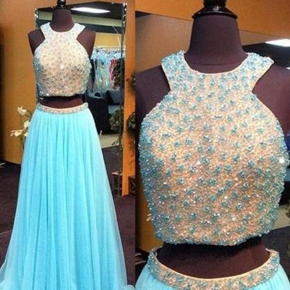 Pd60905 Charming Prom Dress,two Pieces Prom..