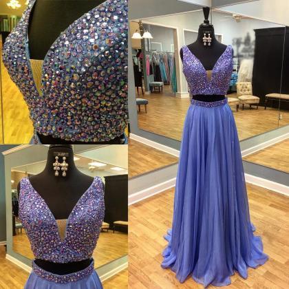 Pd61211 Charming Prom Dress,2 Pieces Prom..