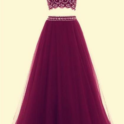 Pd70204 Charming Prom Dress,tulle Prom Dress,two..