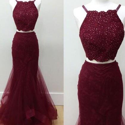 Pd70302 Charming Prom Dress,two Pieces Prom..