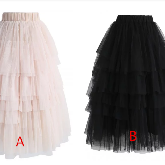 S-80905 New Arrival High Quality Skirt, Long Skirt,Tulle Skirt,Charming Women Skirt,spring Autumn Skirt ,A-Line Skirt