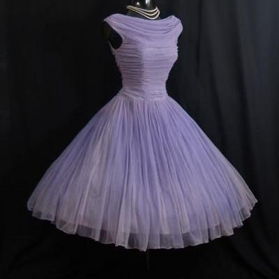 Pd207 Pleat Prom Dress,A-Line Prom Dress,Chiffon Evening Dress,Short Prom Dress