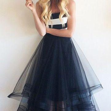 Pd06239 Charming Prom Dress,Tulle Prom Dress,A-Line Prom Dress,Strapless Prom Dress,Floor-Length Prom Dress