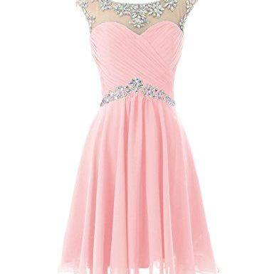 Bd07215 Charming Homecoming Dress,Beading Homecoming Dress,Chiffon Homecoming Dress, Cute Short Prom Dress