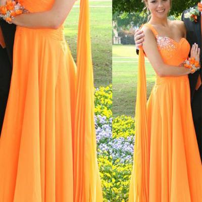 Pd12011 Charming Prom Dress,Sweetheart Prom Dress,A-Line Prom Dress,Chiffon Prom Dress,One-Shoulder Prom Dress