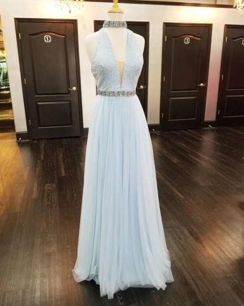 Pd80906 Charming Prom Dress,tulle Evening Dresses,beading Prom Dresses,a-line Prom Gown