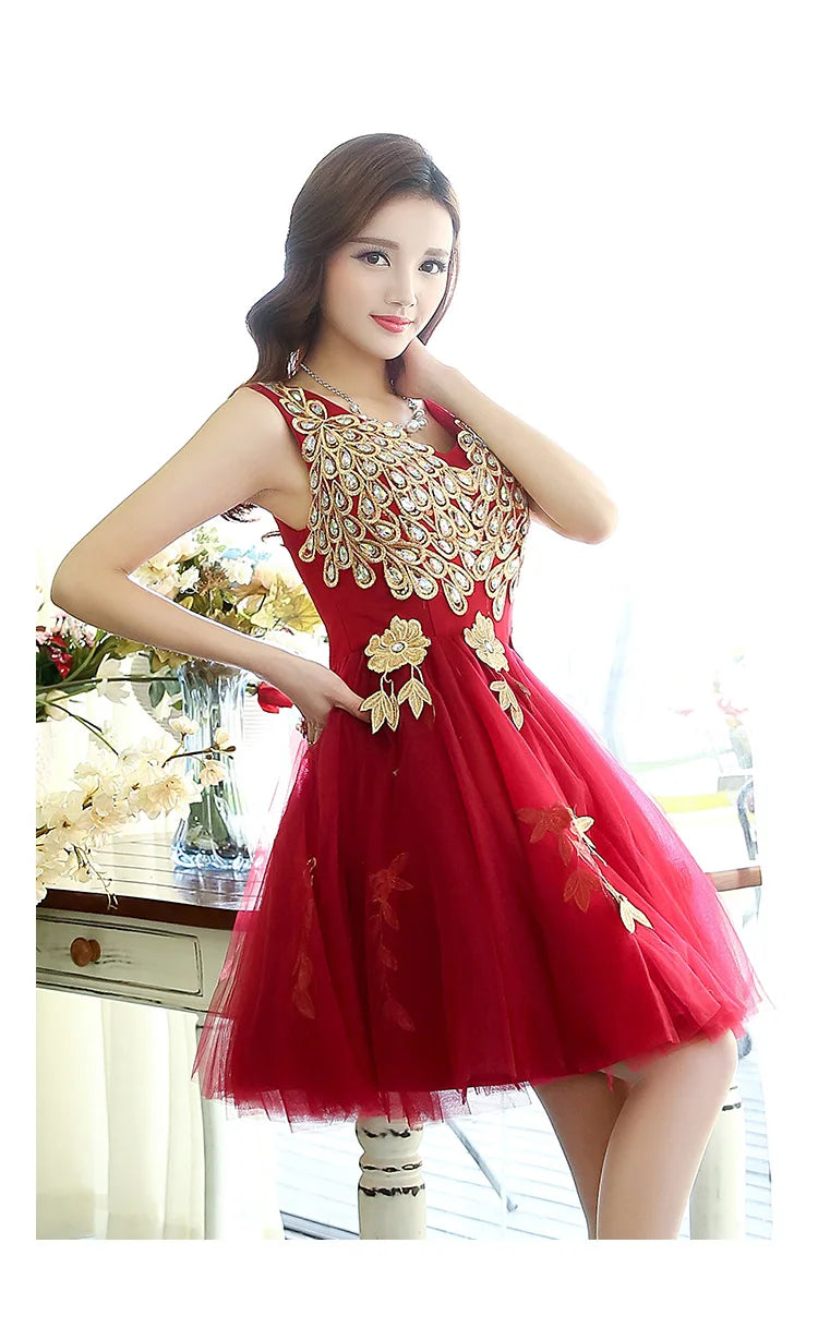 white christmas dresses Vintage 80s/90s Sho Max Originals Black Silk Sequin Gold Leaf Beading Party  Dress main image 1