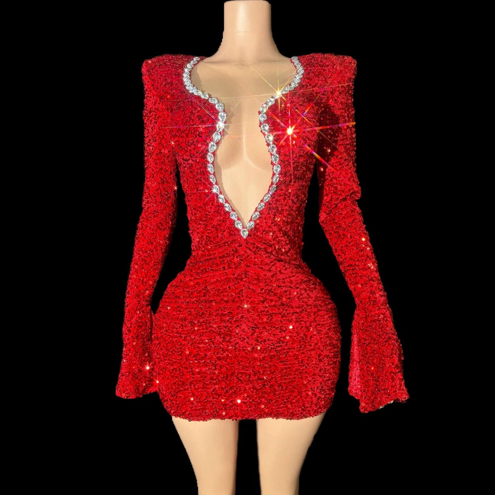 strapless open back dress Sonnet Plus Size Prom Wedding Dinner Occasion Evening Dress Gown Red C –  Pluspreorder main image 0