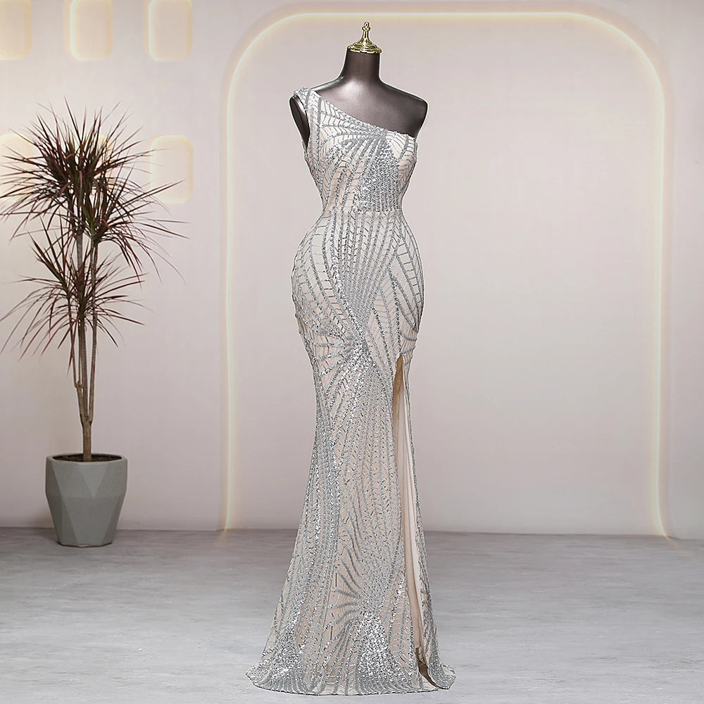 silver sequin dress one shoulder ASOS EDITION one sleeve cut out detail maxi dress in silver sequin