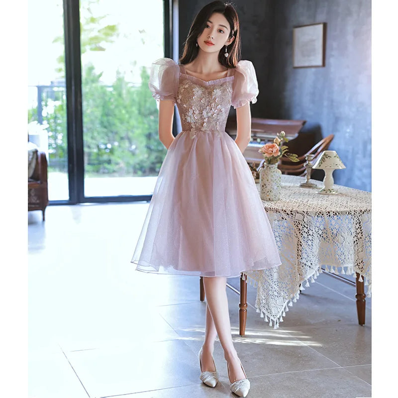 white formal dresses knee length Eva Fashion 3481 Short Homecoming A Line Cocktail Dress main image 1