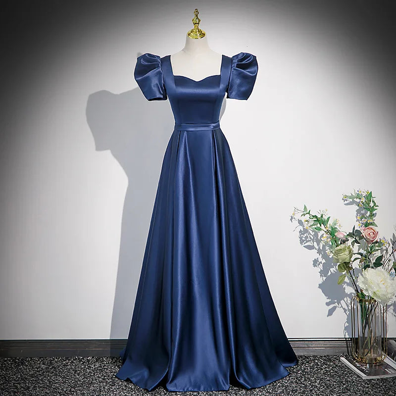 satin puff sleeve pleated dress ELOQUII Women's Pleated Satin Puff-Sleeve Maxi Dress