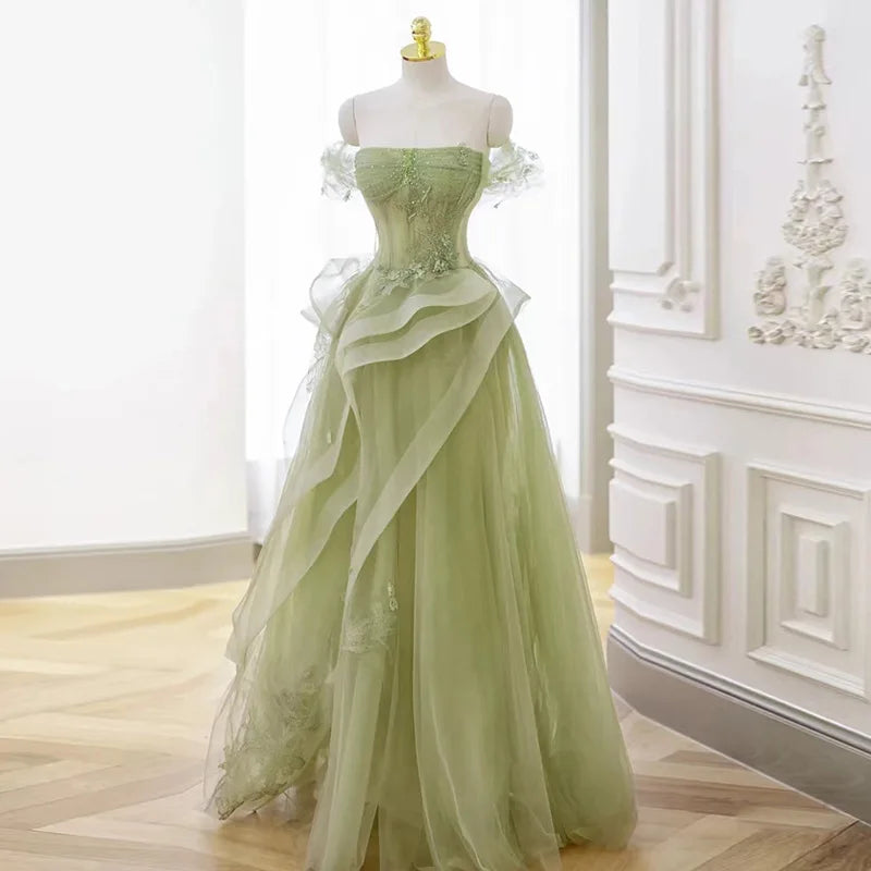 green pleated shirt dress Women's Pleated Button Front Maxi Dress main image 1