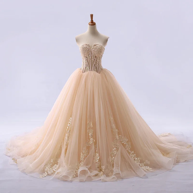 Strapless Lace Tulle Long Prom Dress 2025 Corset Gown With Tulle Skirt