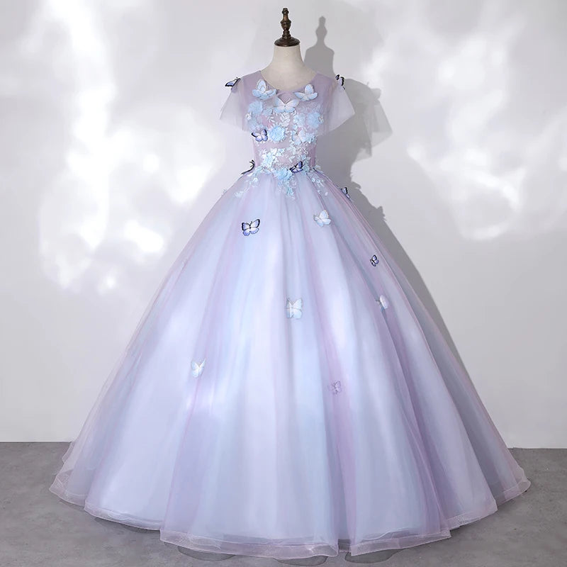 strapless open back dress Long Tulle Prom Dress with Beaded Lace Forest Green / 2 main image 0