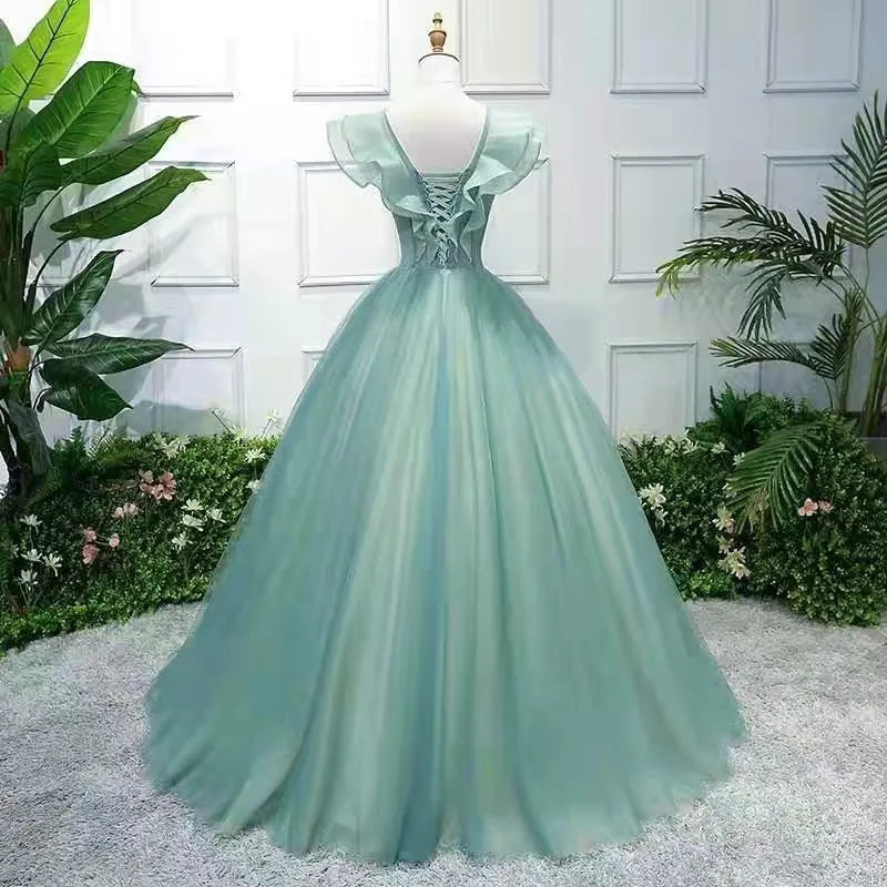 lime green dress shirt mens Sweetheart Emerald Green Tulle A-line Midi Dress – Ohmollydress main image 1