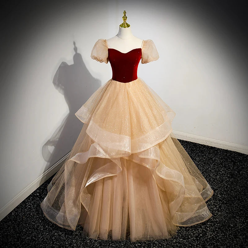 Fairy-tale Gown With Layered Tulle Skirt 2025 Prom Dresses Long For Women