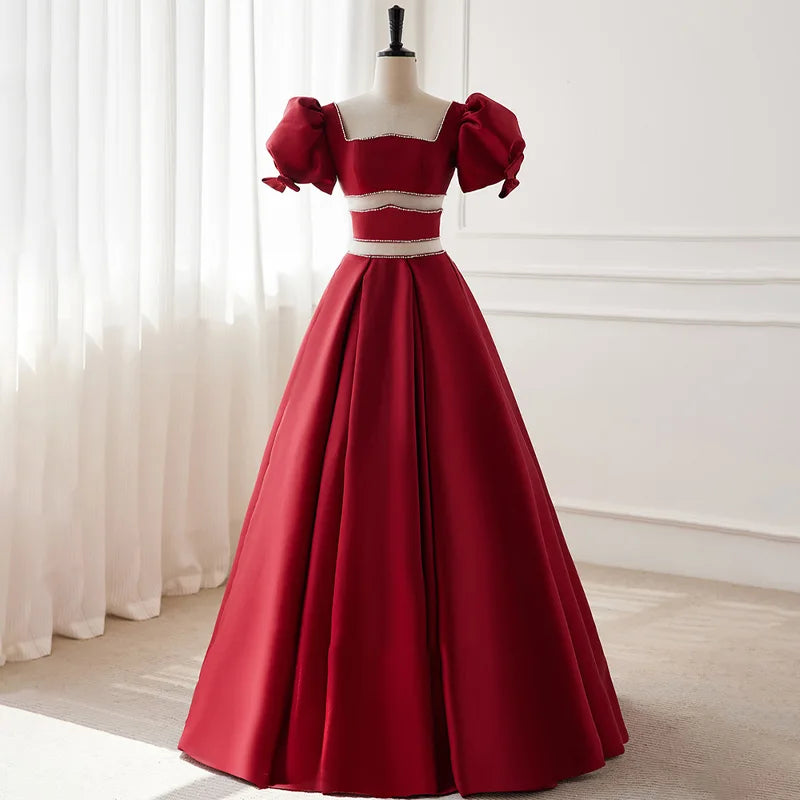 ruby red formal dresses Embellished Ruby Gown main image 0