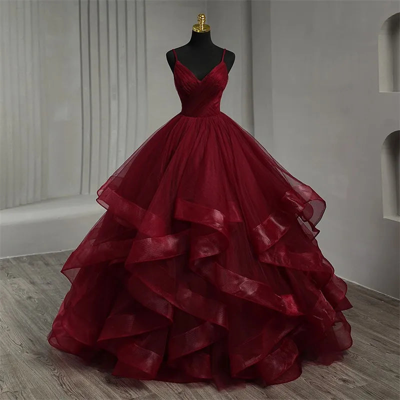 wedding dress burgundy accents Burgundy Sequin Prom Dresses With Slit Mermaid Off the Shoulder Evenin –  Viniodress main image 1