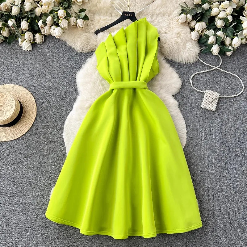 open lace back dress Brittany Neon One Shoulder Bodycon Dress – TrenBee