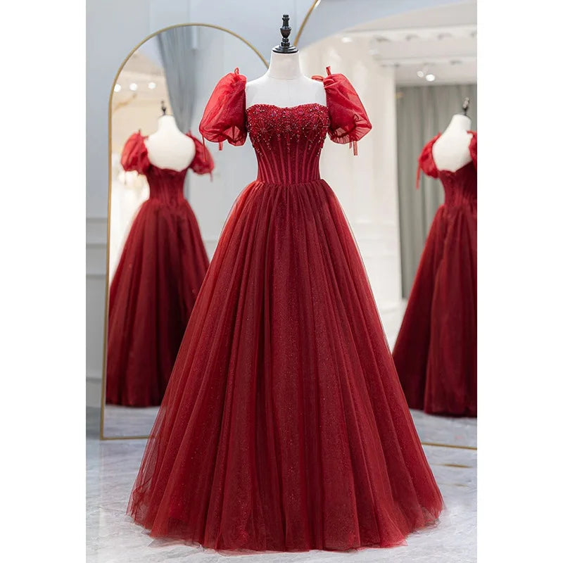 red corset prom dresses 2025 La Femme 32424