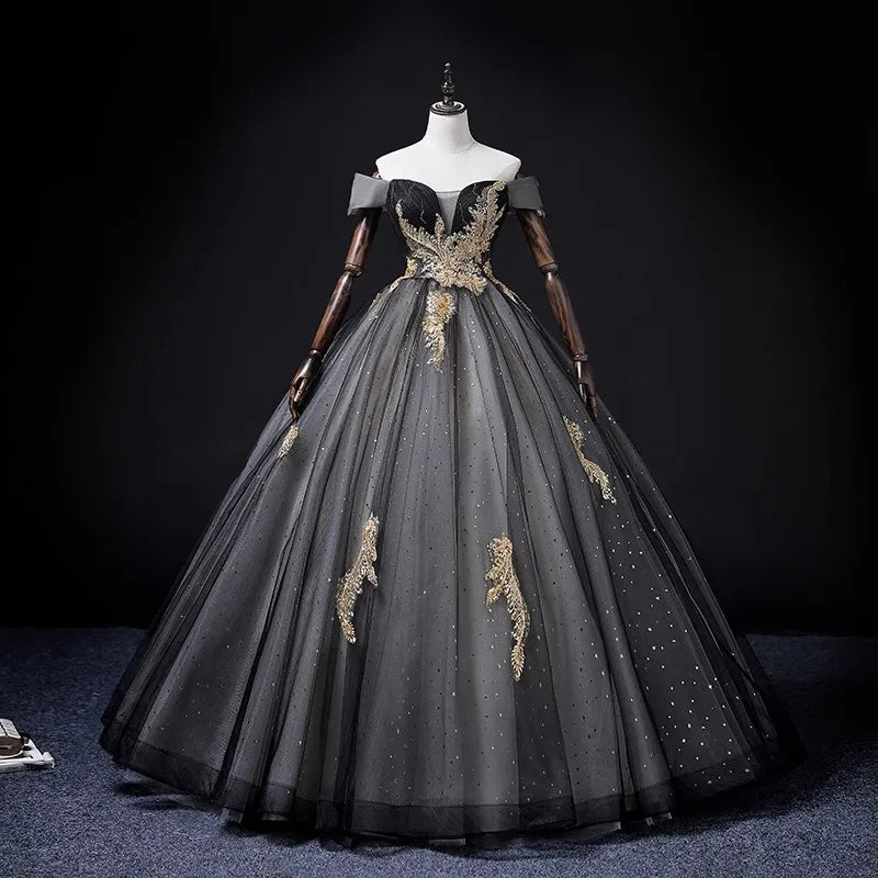 black and gold off the shoulder prom dress Cinderella Divine J908 Off-the-Shoulder Prom Dress with Beading  The Gown  Galleria