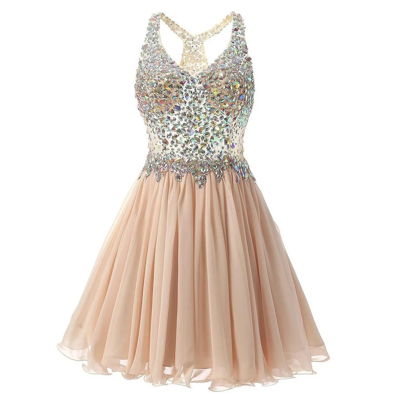 homecoming dress with sequin and bead embellishments Primavera Couture 4045 Beaded Sequin Embellished Bodice Fringe Bottom   Glass Slipper Formals