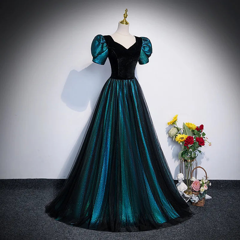 midnight velvet evening dresses Zapakasa Women Dark Red Velvet Long Evening Dress with Slit Sweetheart A  Line Holiday Party Dress main image 0