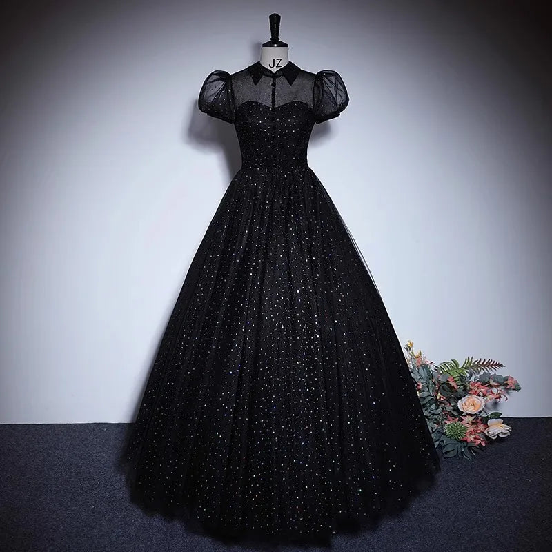 black sparkly sheer dress Black Sheer Mesh Sequin Fringe Maxi Dress | Womens | Small (Available in M, L) | 100% Polyester | Lulus | Holiday Dresses