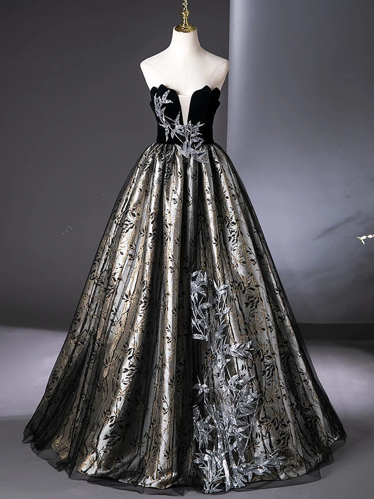 black and silver velvet dress One Sleeve Sequin Velvet Maxi Dress Black Silver