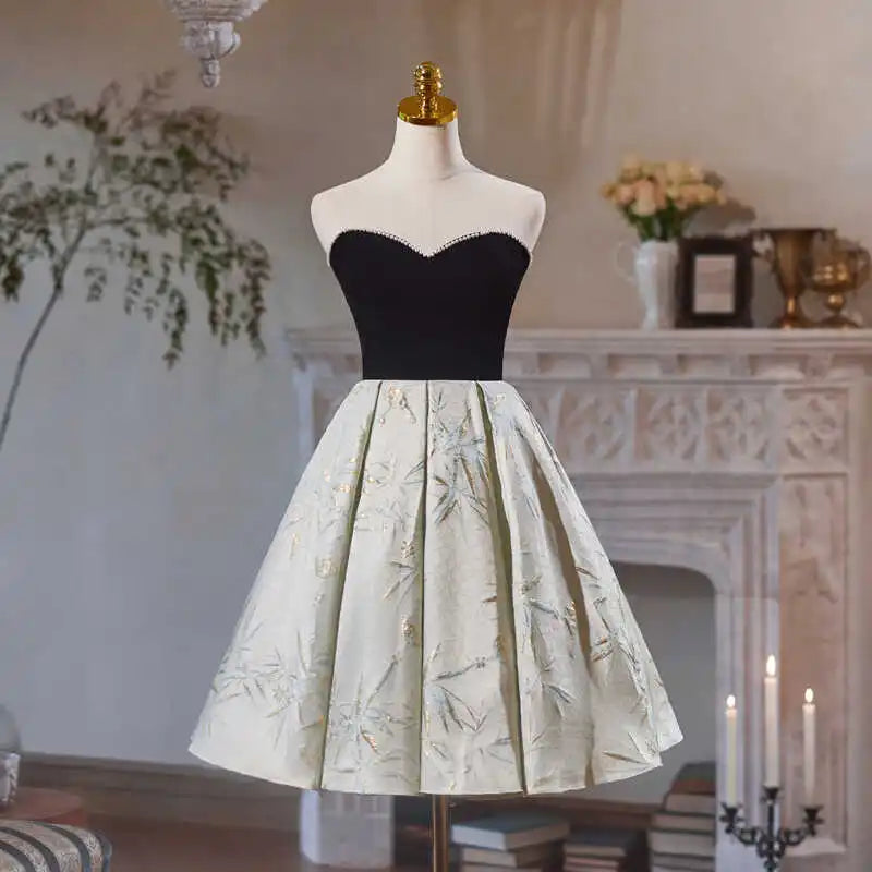 sachin and babi light blue dress Chiffon Light Blue Cute Homecoming Dress Short Prom Dress with Beading TR0212 Custom Size / Custom Color