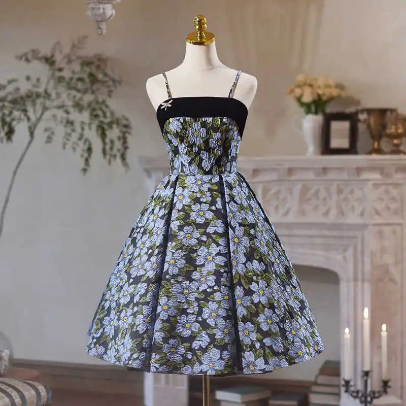 Floral Vintage-inspired Sleeveless A-line Cocktail Dress on Luulla