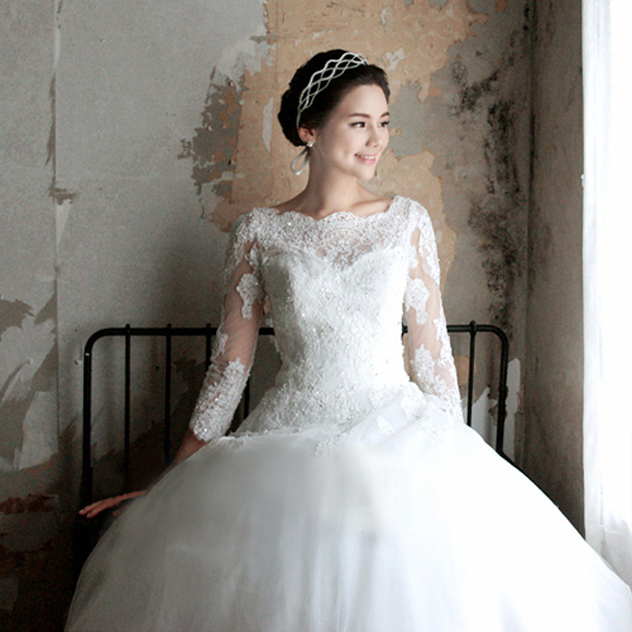 Wd141 Romantic Wedding Dress Half-sleeve Wedding Dress Lace Wedding Dress Wedding Dress With Lace Up A-line Wedding Dress