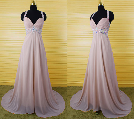 Pd081722 High Quality Prom Dress,a-line Prom Dress,chiffon Prom Dress,v-neck Prom Dress, Charming Prom Dress