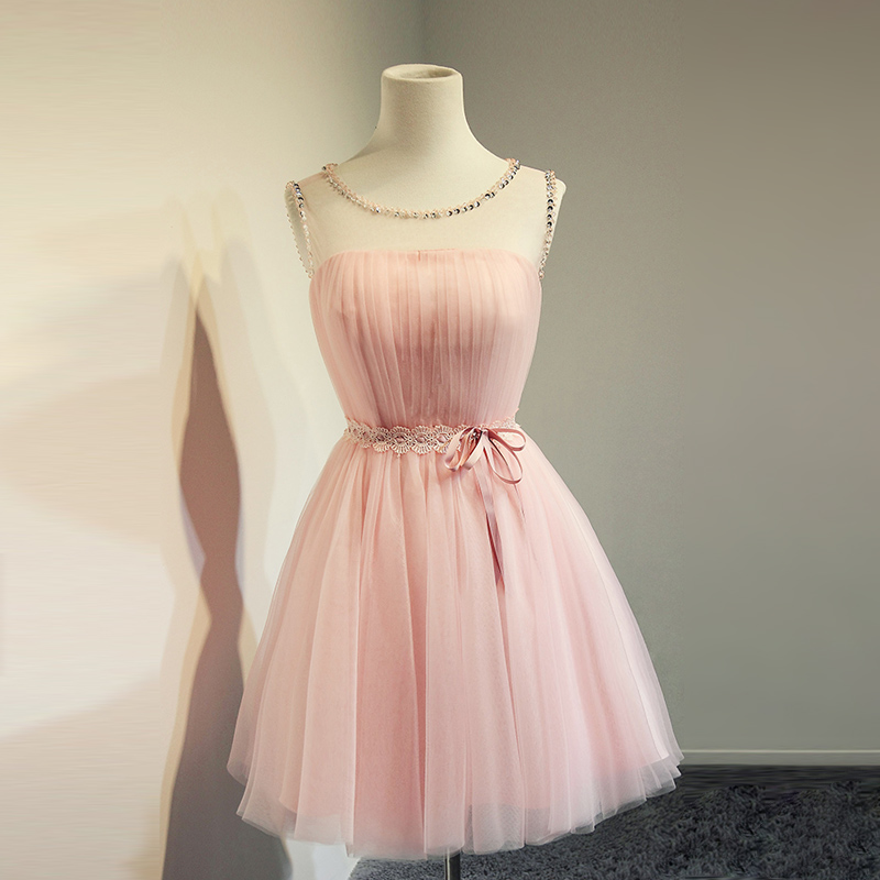 Hd09019 Charming Homecoming Dress,tulle Homecoming Dress,o-neck Homecoming Dress,cute Homecoming Dress