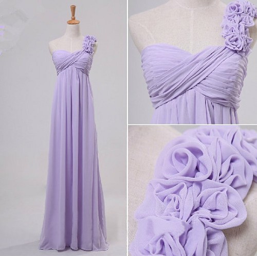 Pd10302 Charming Prom Dress,chiffon Prom Dress,a-line Prom Dress,one-shoulder Prom Dress,flower Prom Dress