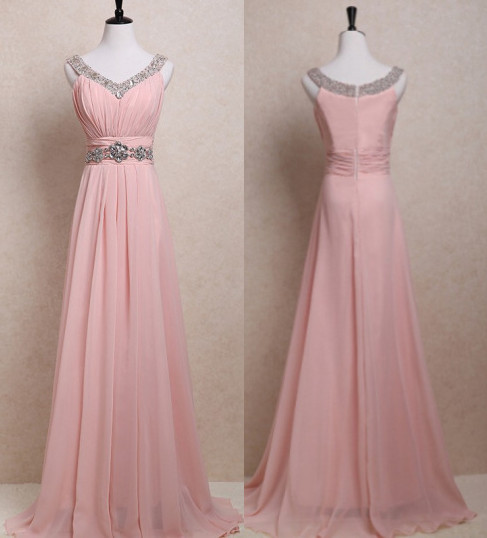 Pd11239 Charming Prom Dress,chiffon Prom Dress,v-neck Prom Dress,beading Prom Dress,brief Prom Dress