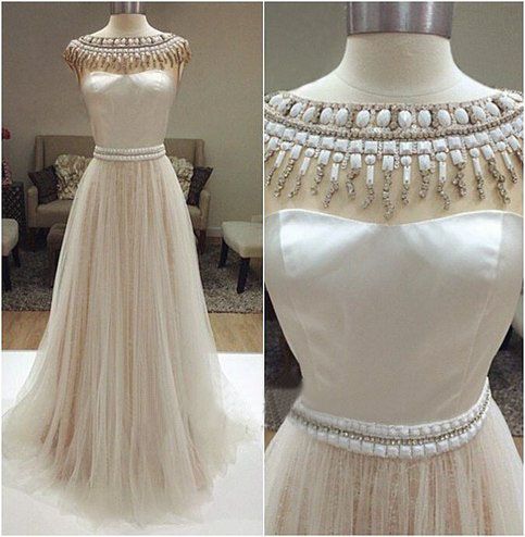 Pd604148 Charming Prom Dress,o-neck Prom Dress,beading Prom Dress,tulle Prom Dress,a-line Evening Dress