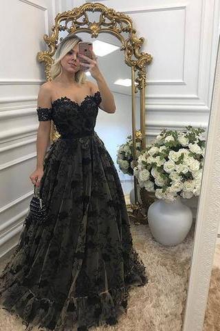 Pd803021 Charming Prom Dress,Tulle vening Dresses,Appliques Prom Dresses,A-Line Prom Gown