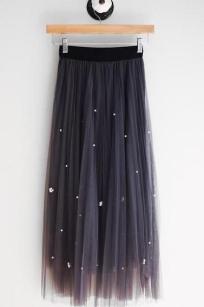 Pd81224 New Arrival Skirt, Street Style Skirt,Tulle Skirt,Fashion Women Skirt,Spring Autumn Skirt ,Ankle-Length Skirt