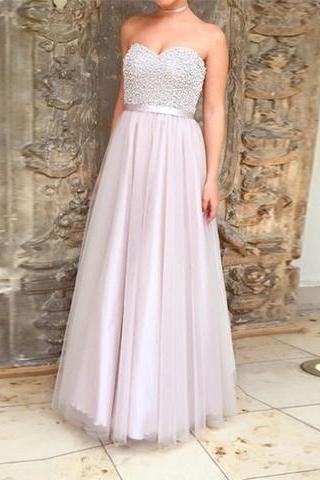 Pd90123 Charming Prom Dress,Tulle Evening Dresses,A-Line Prom Dresses,Beading Prom Gown