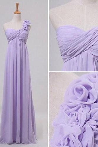 Pd10302 Charming Prom Dress,Chiffon Prom Dress,A-Line Prom Dress,One-Shoulder Prom Dress,Flower Prom Dress