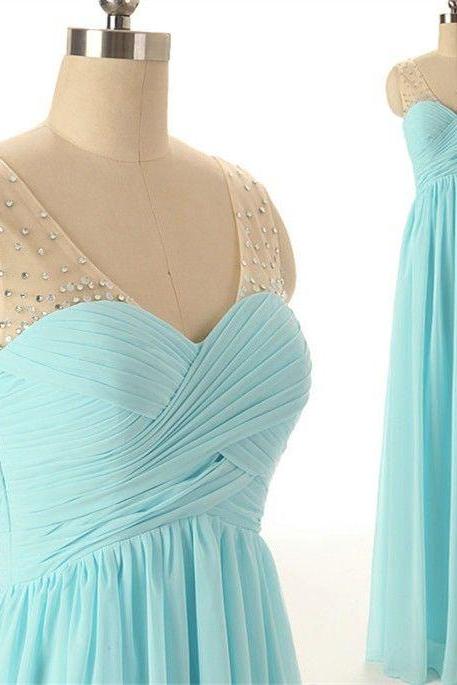 Pd1175 Charming Prom Dress,chiffon Prom Dress,a-line Prom Dress,v-neck Prom Dress,beading Prom Dress